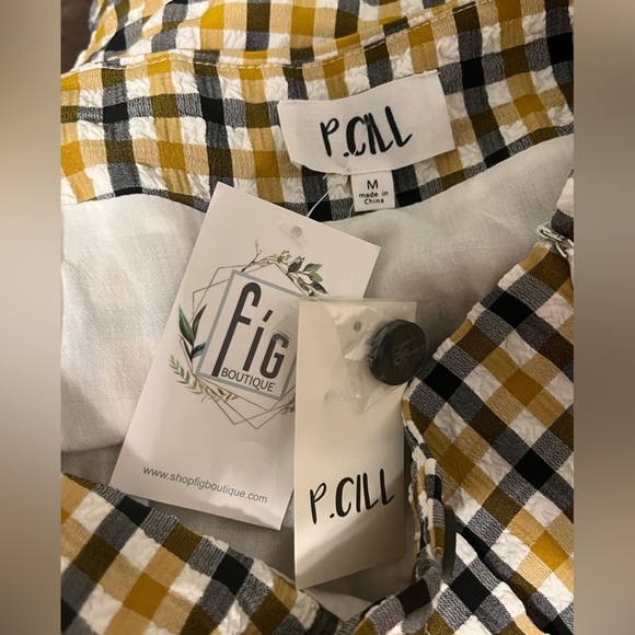 REMOVING TODAY FINAL PRICE NWT P.CILL Seersucker Plaid Skirt - Picture 2 of 7